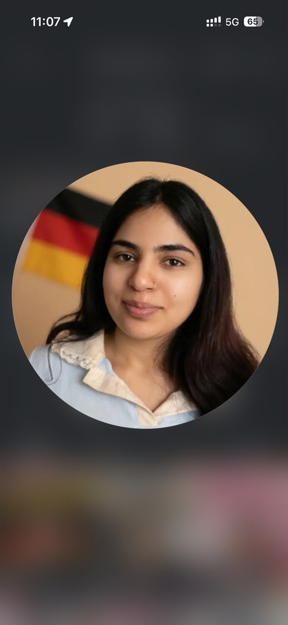 Divyanshi, German language instructor